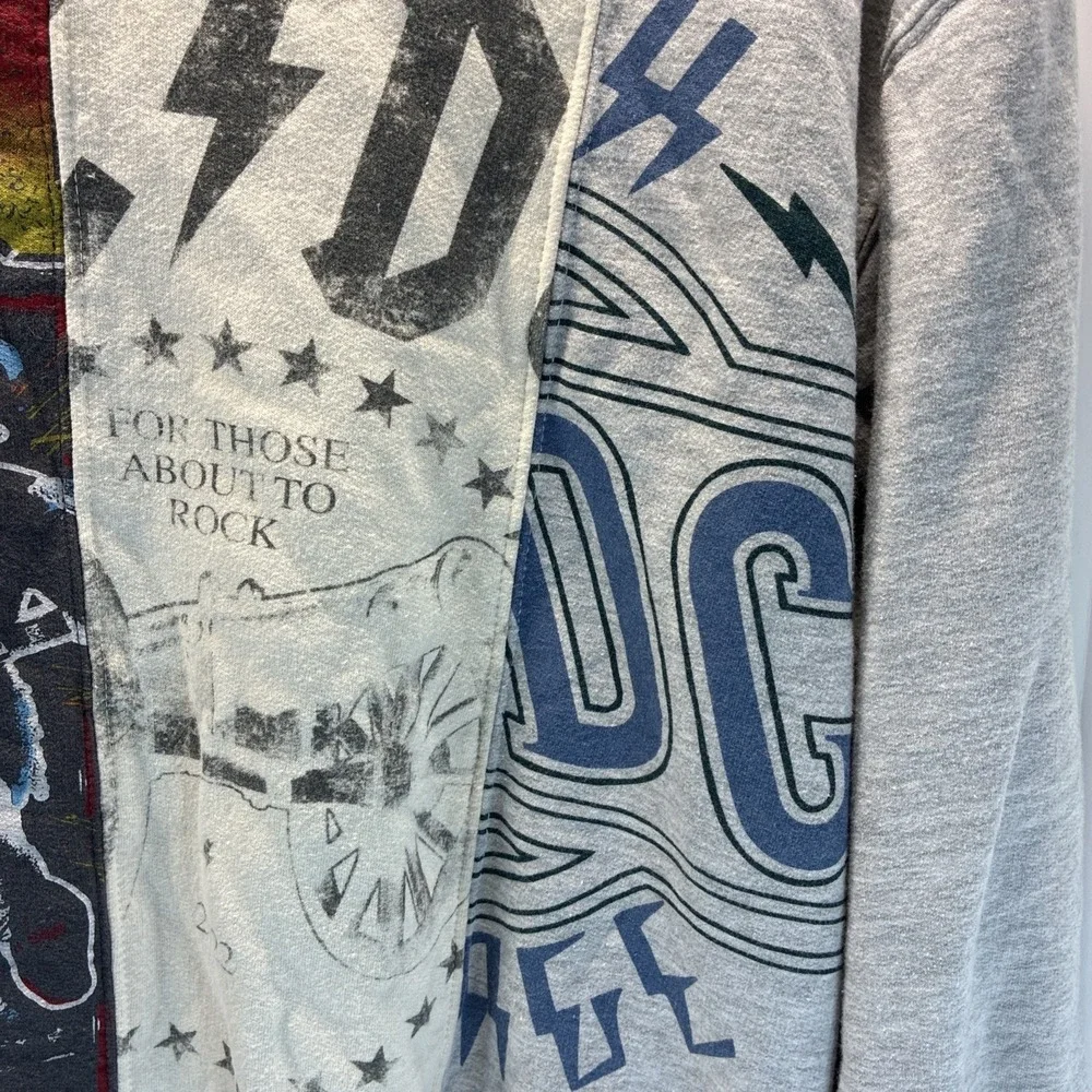 AC/DC For Those About To Rock 2022 Graphic Sweatshirt M(38-40) Patchwork GUC